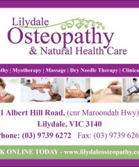 Lilydale Osteopathy & Natural Health Care